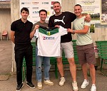 Baseggio, Dal Maso, il ds Ceolin e Guizzo Baseggio, Dal Maso, il ds Ceolin e Guizzo